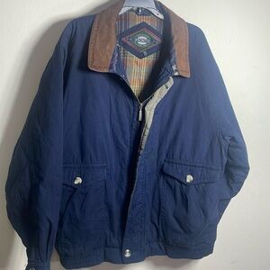 PRONTO vintage‎ 80s 90s navy blue concept jacket, Y2K ,size L